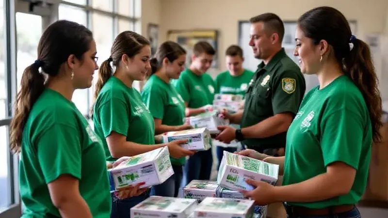 weber Co. 4-H Delivers Care Kits to Officers